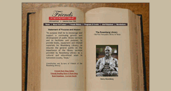 Desktop Screenshot of friends.rosenberg-library.org